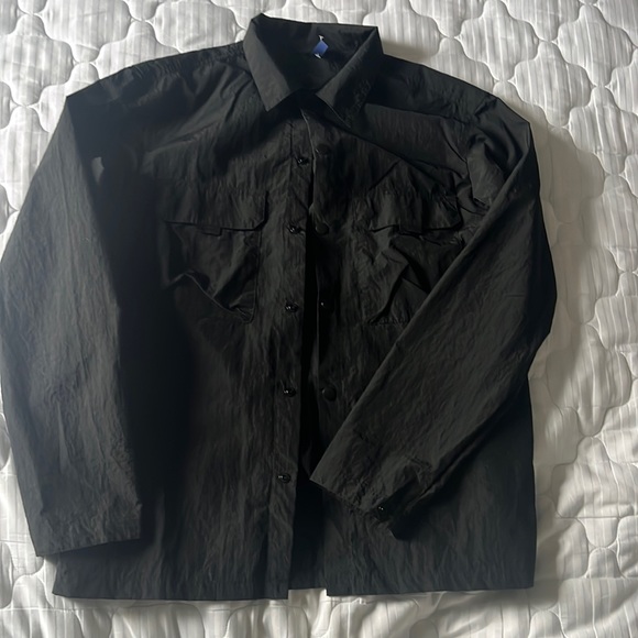 H&M Black Parachute Button Up - Picture 1 of 3